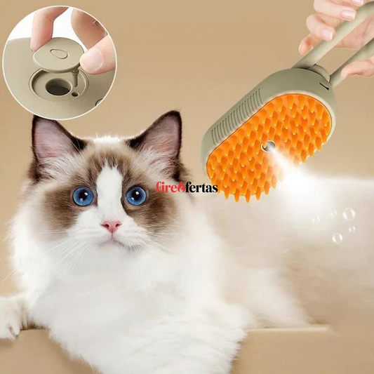 Cepillo de Vapor 3 en 1 para Mascotas